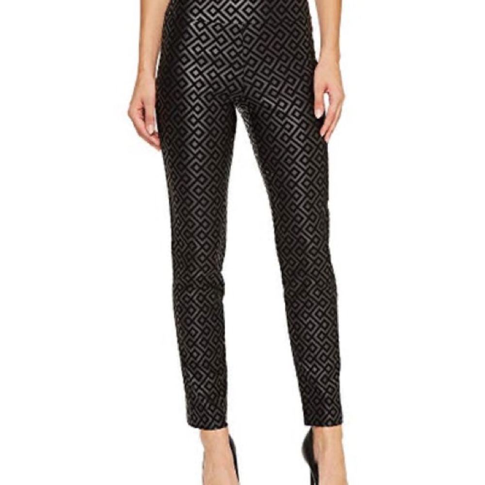 Krazy Larry NWT’s geometric print ankle pull-on high rise tummy control pants 12